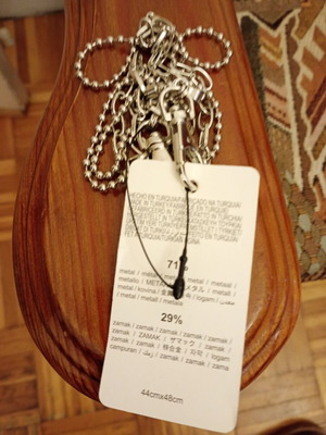 Bag chain new, silver color