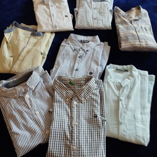 Boys' dress shirts used, pack of 8, size 146 cm