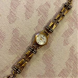 Vintage ρολόι απο την Ιαπωνία του 1960 επιχρυσωμένο με ασημένιες λεπτομέρειες
