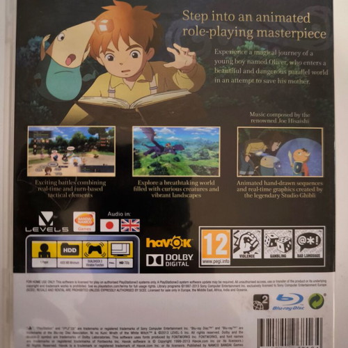 Ni no Kuni Wrath of the White Witch PS3 game