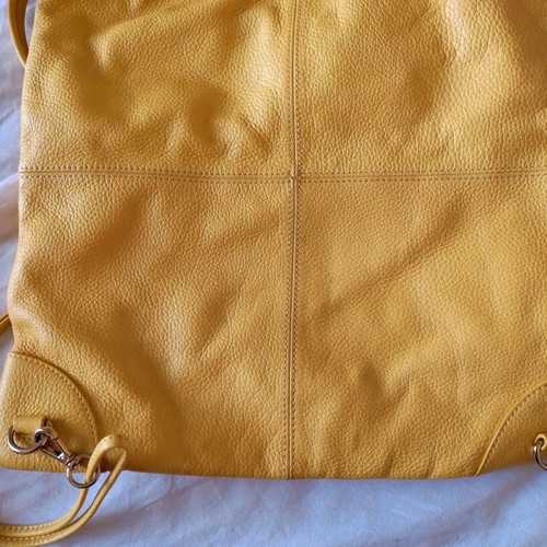 Folli Follie yellow leather shoulder bag used