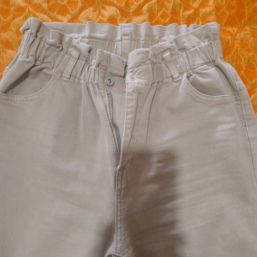 Cotton pants like new, beige, size L