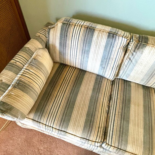 Velvet 3-Seater Sofa Used From USA