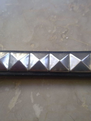 Rock style belt 1 meter long like new, black