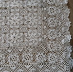 Knitted tablecloth used, 88 cm