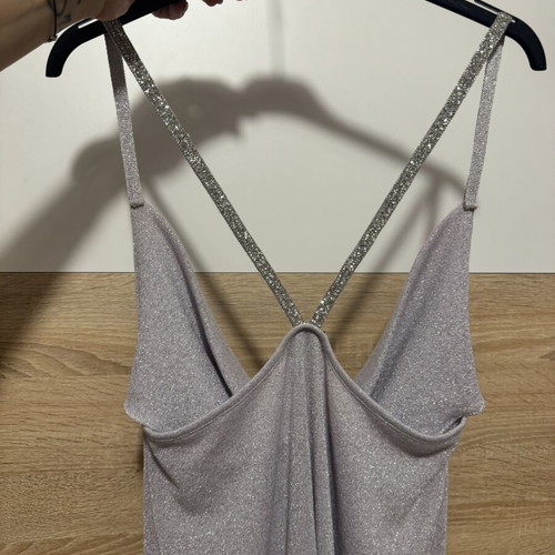 Mango glitter dress like new, grey and silver, size L