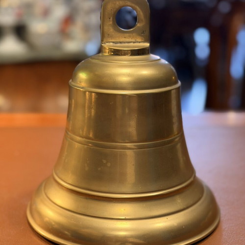 Nautical items like new: bell, gyroscopic compass, illuminated compass