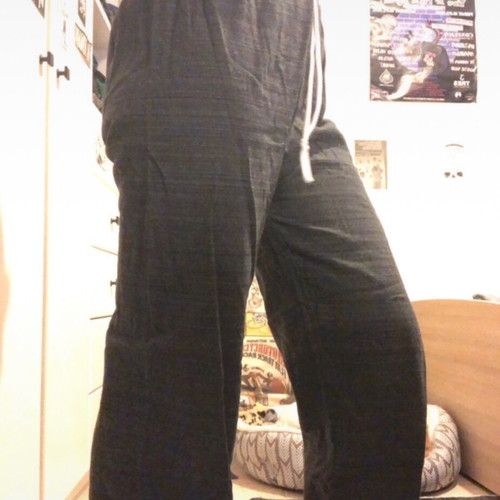 Hippie Boho pants like new, one size, black and gray