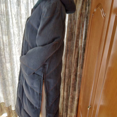 Denim coat used, blue, size M, vintage