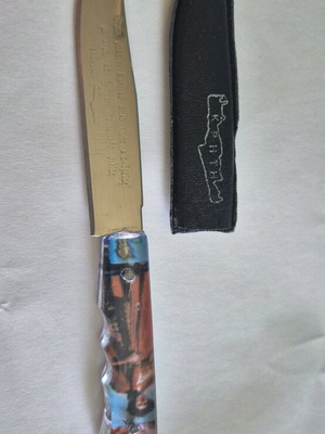 Collectible Cretan Knife with Friendship Mantinada and Sheath like new