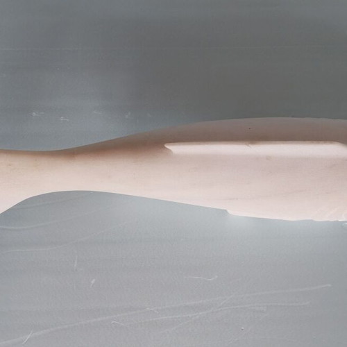 Marble fish used, white Pentelic marble decorative sculpture