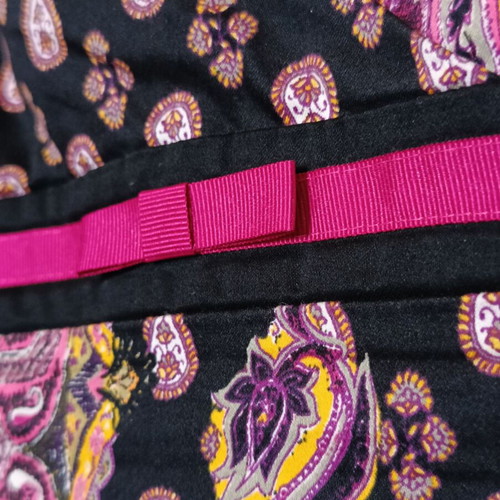 Sandro Ferrone short dress XXL like new, cotton, black and pink