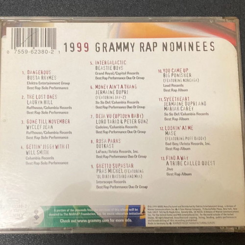 WARNER 1999 Grammy Rap Nominees In good condition Price 9 Euros