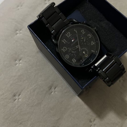 Tommy Hilfiger men's black wristwatch