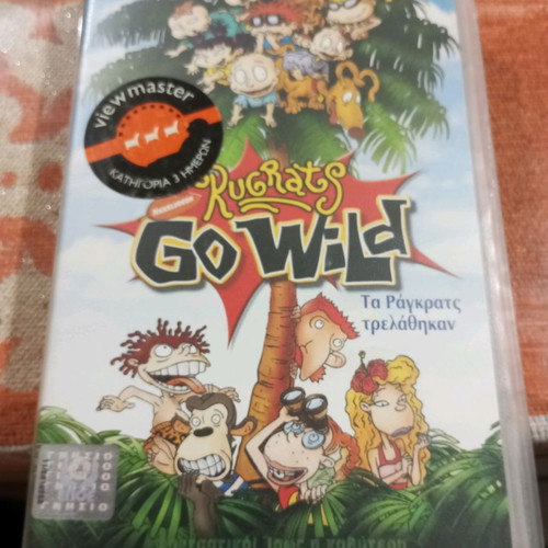 Rugrats Go Wild video cassette used, kids animated, 2004