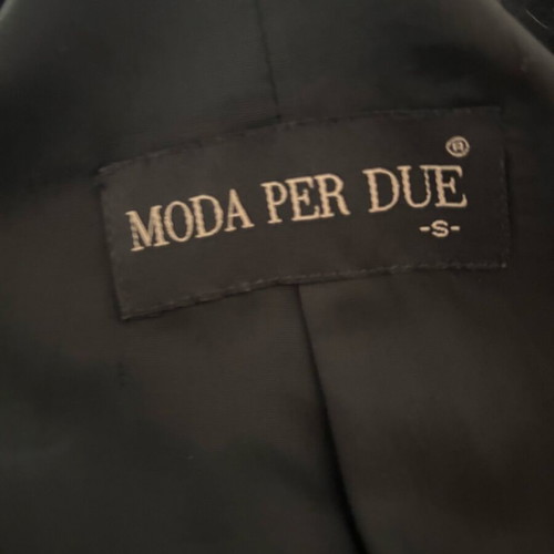 Long coat Moda per Due S worn slightly, black