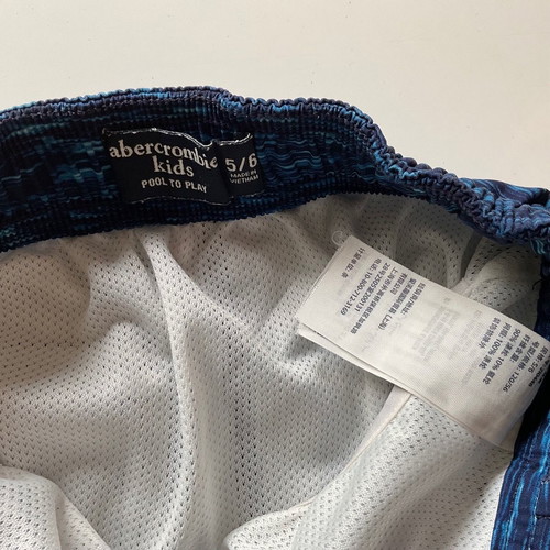 Abercrombie boys' swimwear used, blue, size 5-6 years