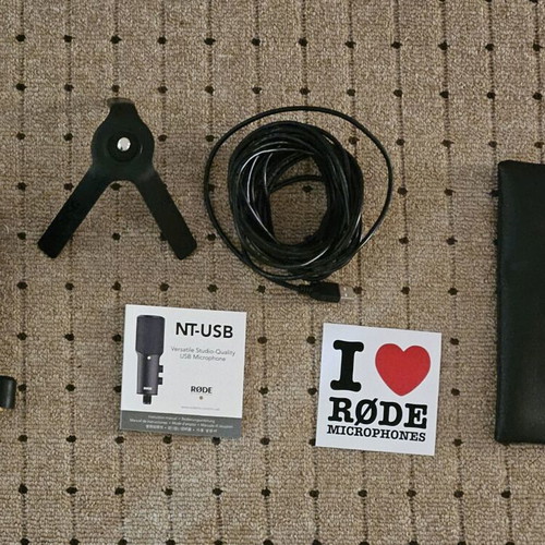 Rode NT-USB condenser microphone like new
