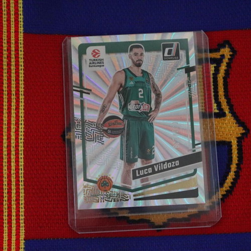 Luca Vildoza 2023-24 Panini Donruss Euroleague Laser Parallel Serial Numbered card like new