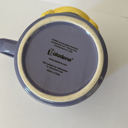 Friends ceramic mug with door frame by Paladone like new, purple