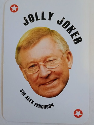 Sir Alex Ferguson Manchester United Jolly Joker card like new