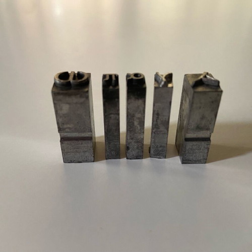 Typography blocks "Αγαπω" like new, rare
