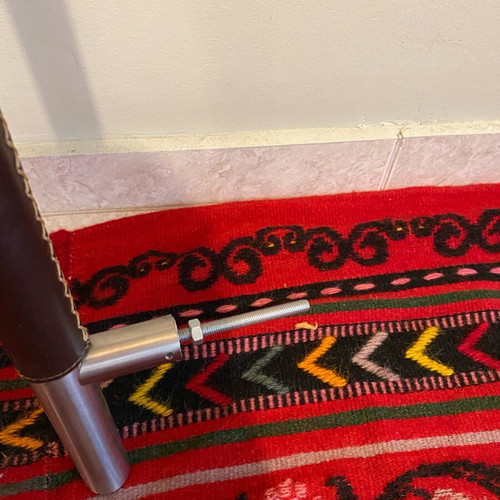 Wall hanger with leather covering brown like new