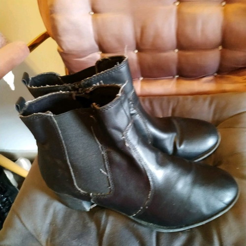 Footloose boots used, black, size 40, genuine leather