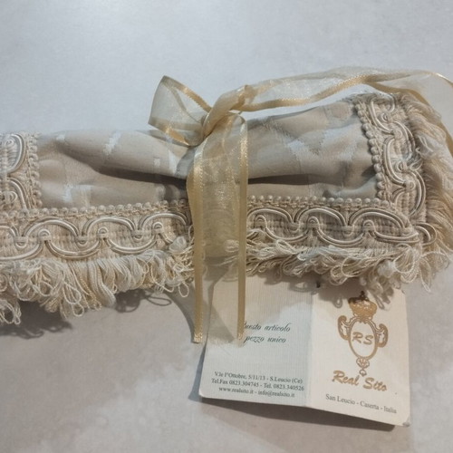 Luxury Vintage Silk Mini Runner San Leucio Italy Real Sito new