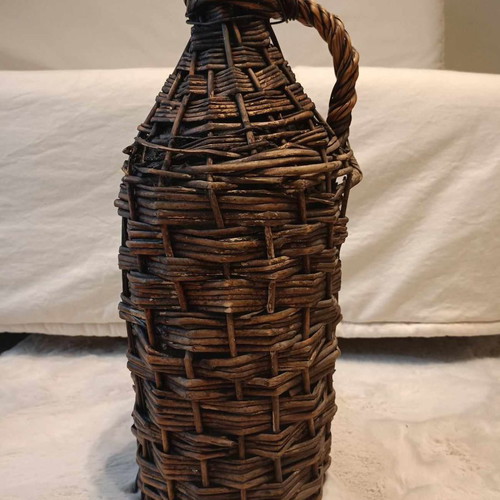Vintage damigiana used, height 51 centimeters