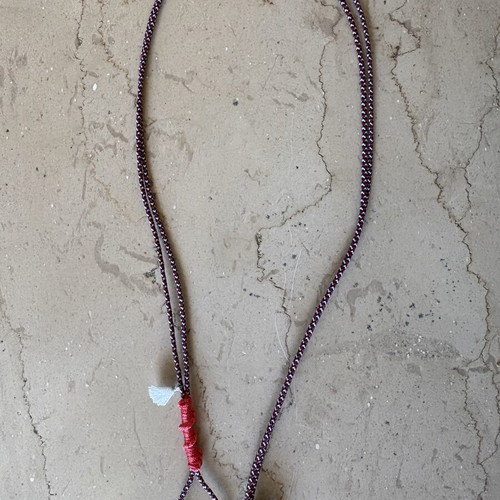 Handmade 2-in-1 jewelry with vintage button and glass bead