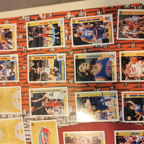 Lot vintage 38 cards Upper Deck NBA 1992 used