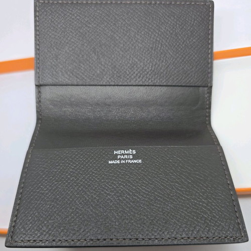 Hermes card wallet new, 2 card slots, brown