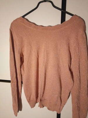 Salmon blouse Grace & Mila like new, medium size, light gold