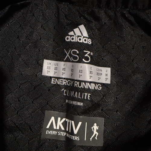 Adidas Energy Running Shorts Climalite XS like new, black with lilac details