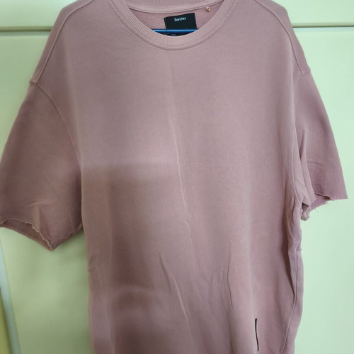 Bershka pink oversize shirt used, sizes L and XL