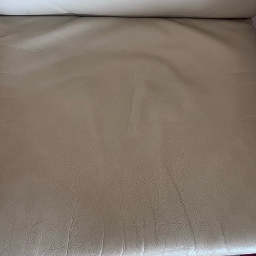 IKEA armchair used with beige leatherette cushion