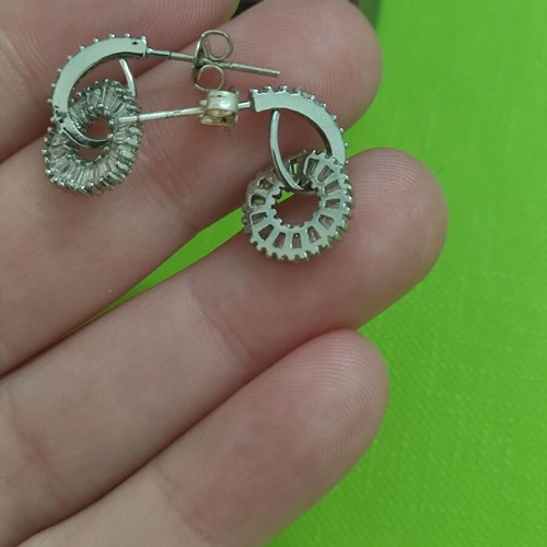 Fashion earrings used, costume jewelry without box