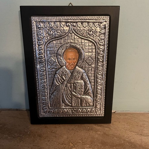 Icon made of special metal alloy used