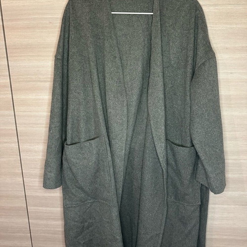 The Line Project wool coat used, grey, with belt size M