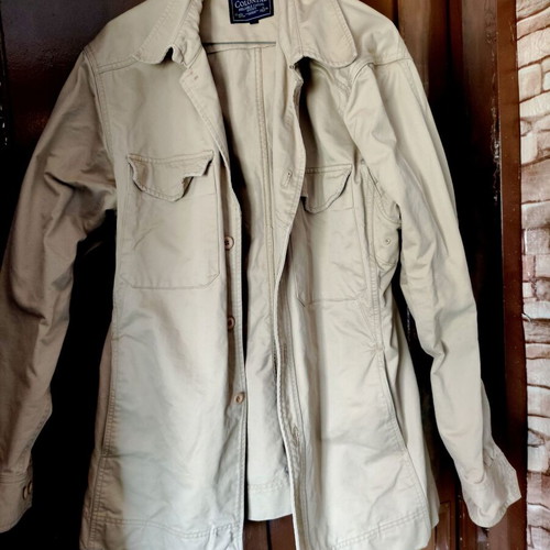 Men's trench coat size L like new, beige