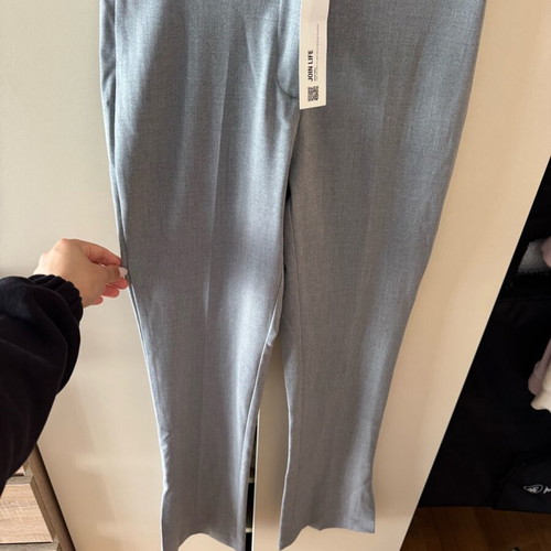 Zara pants new grey with slit at hem