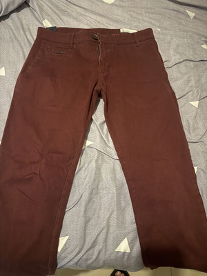 Stefan pants size 32 used, bordeaux color