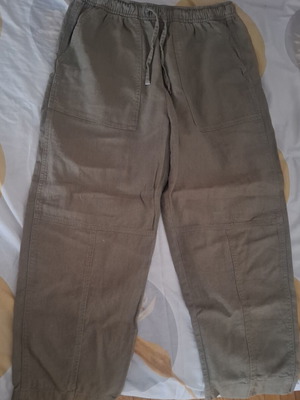 Zara pants olive green with drawstring, size M