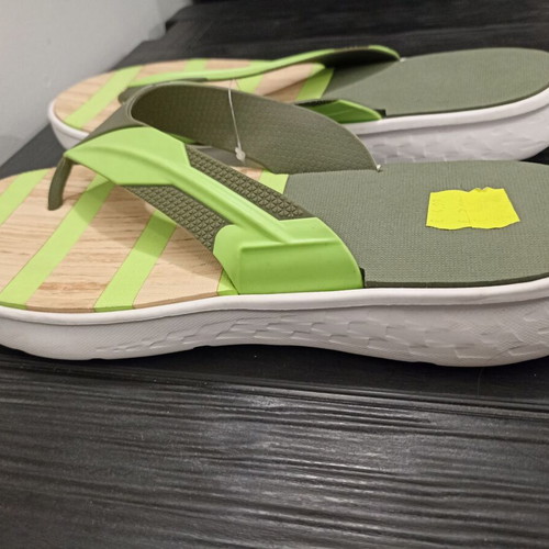 Men's Anatomical Flip Flops Size 45 New, Green