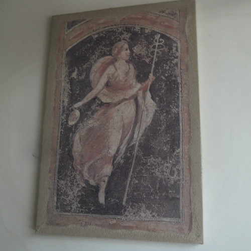 Fresco painting like new, canvas reproduction, Urania muse