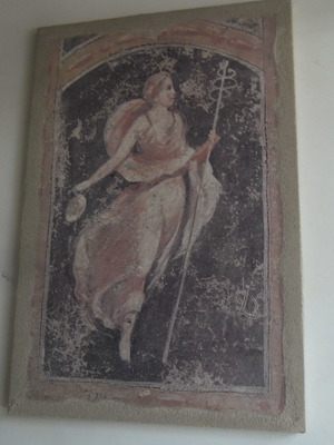 Fresco πίνακας σαν καινούργιο, αναπαραγωγή με καμβά, Ουρανία