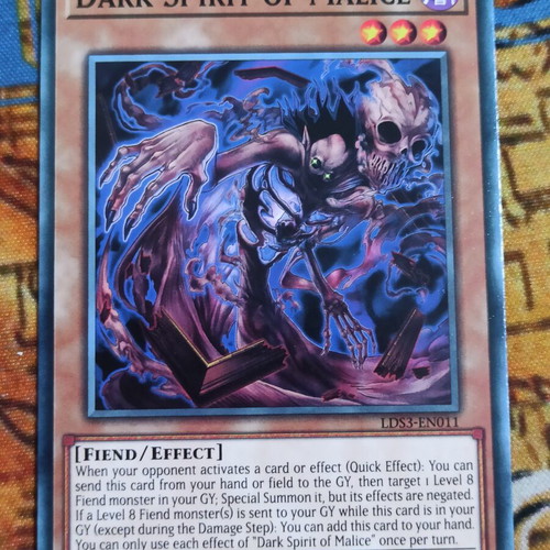 Dark Spirit of Malice Effect Monster κάρτα σαν καινούργιο