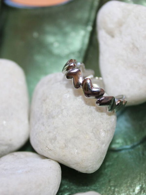 Adjustable silver ring new