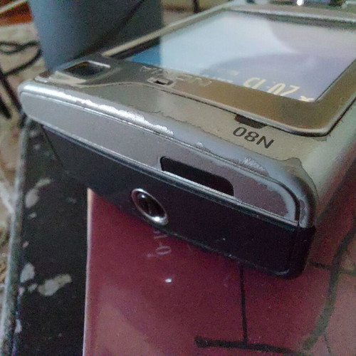 Nokia N80 used silver slider phone with 3MP camera